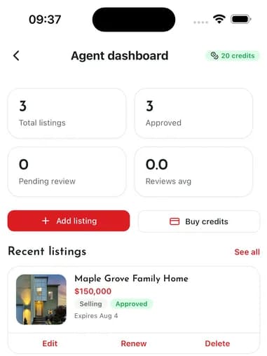 EstateDesk: Property Agent Dashboard