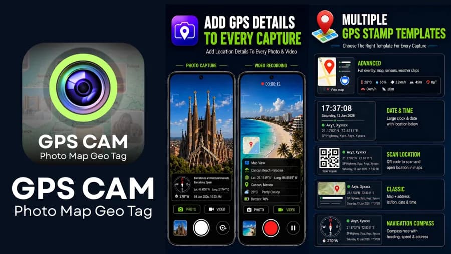 GeoSnap: GPS Camera & Map Tagging App