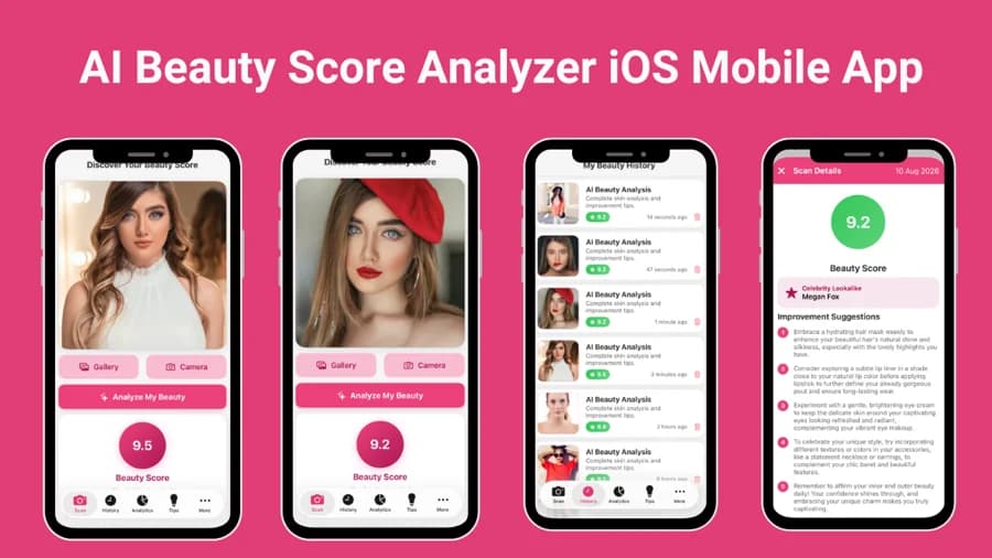 GlowScore: AI Beauty Analysis App