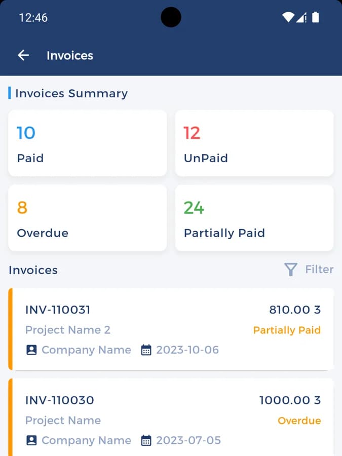 ServiceHub: ERP Customer App