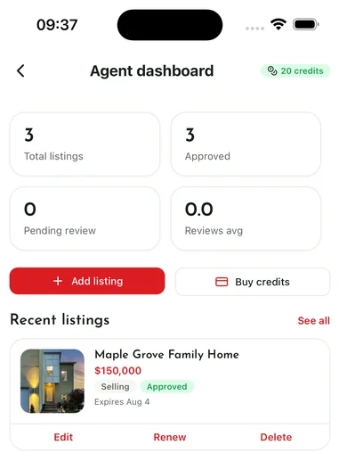 EstateDesk: Property Agent Dashboard