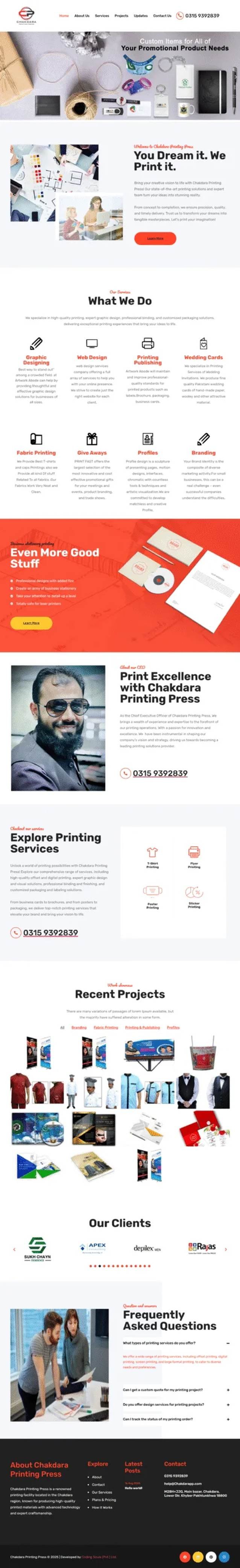 Chakdara Printing Press: Custom Print & Promo Store screenshot 1