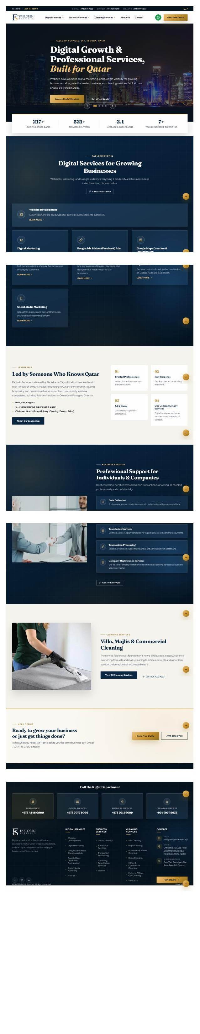 Fablorin Services: Digital Growth Agency, Qatar screenshot 1