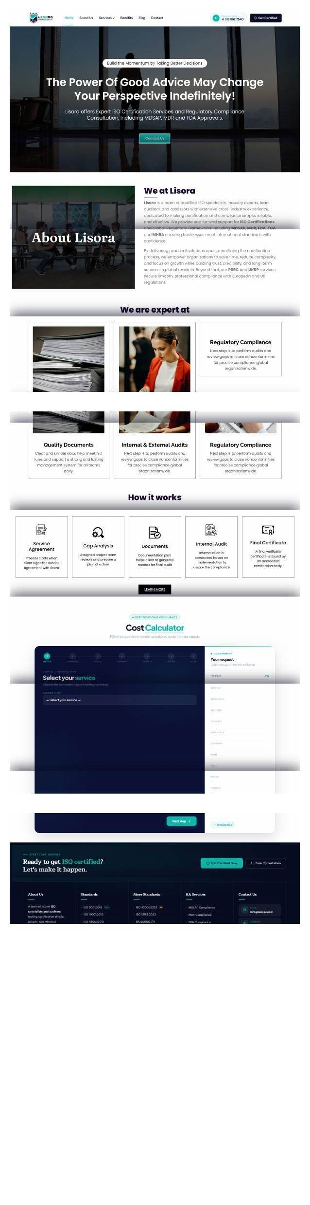 Lisora: ISO Certification & Compliance Consultancy screenshot 1
