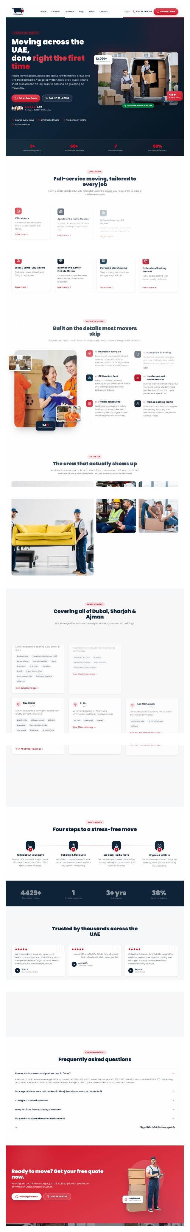 Naqla Movers: UAE-Wide Moving Platform screenshot 1