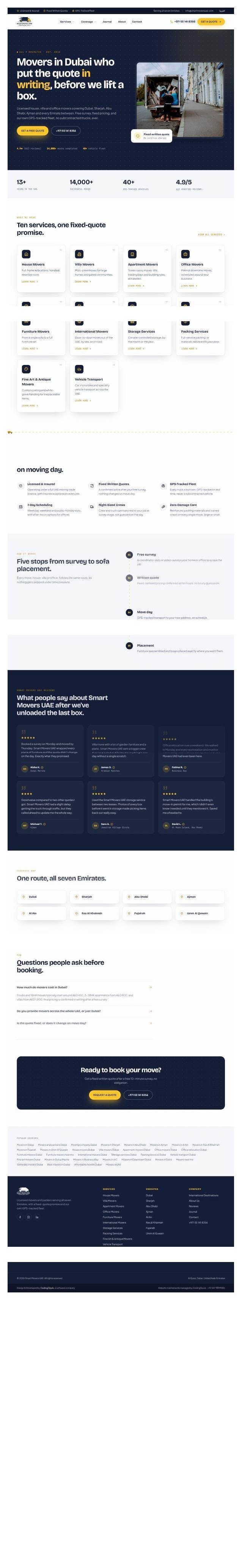 Smart Movers UAE: Written-Quote Relocation Platform screenshot 1