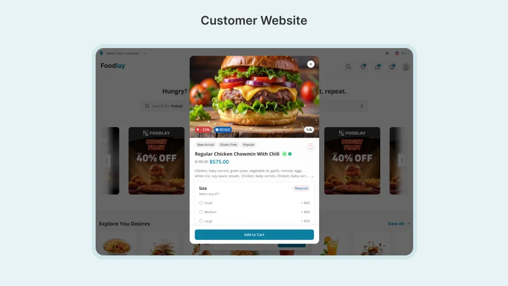 ByteEats: Food Delivery App screenshot 1