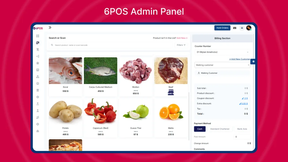 RetailPOS: Retail Point of Sale Dashboard screenshot 1