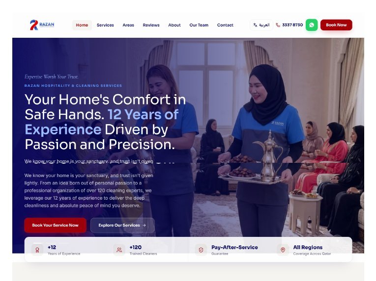 HomeCare Qatar: Home Services Website